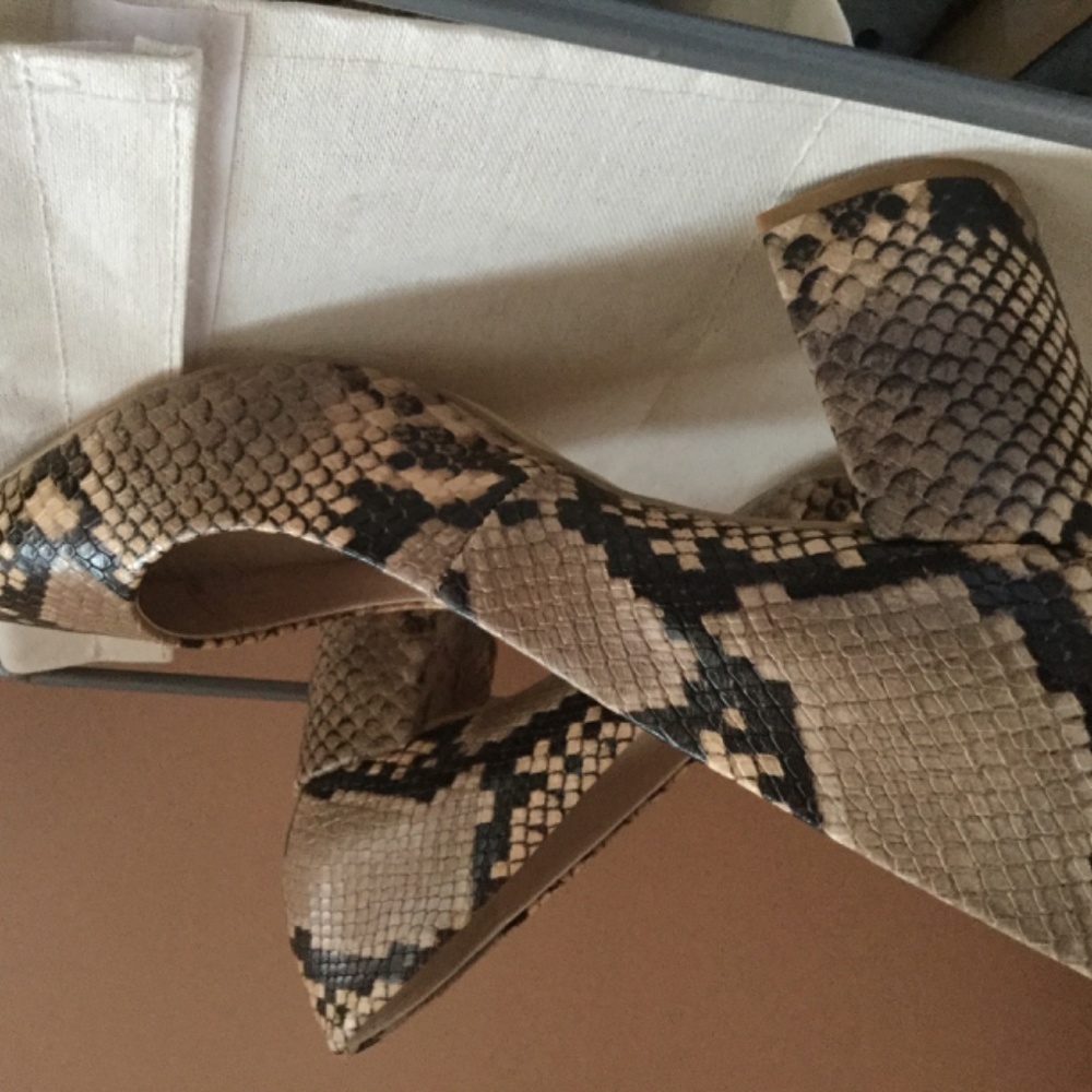 Zara Python Pointed Toe Pumps New Never Worn - image 2